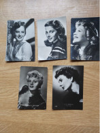 Filmsterren Movie Stars  Ciné  Echte Fotos 6x8 Cm   Belgian Chewing Gum  Jean Simmons, Pier Angeli,A.Smith... - Autres & Non Classés