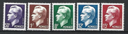 Timbre De  Monaco Neuf ** N 344 / 348 - Unused Stamps