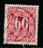 AUTRICHE 1389 // YVERT 238 -TAXE // 1950-57 - Used Stamps