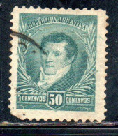 ARGENTINA 1896 1897 BELGRANO 50c USED USADO OBLITERE' - Usados