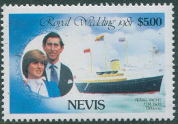 Nevis 1970 SG77 $5 Royal Yacht Princess Diana MNH - St.Kitts And Nevis ( 1983-...)