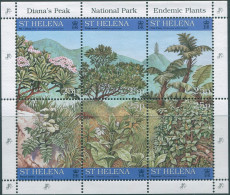 St Helena 1997 SG734-739 Endemic Plants Sheet Set MNH - Saint Helena Island