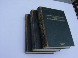 Livre Ancien Nouvelle Encyclopédie Autididactique Illustrée D'enseignement Moderne - 3 Volumes (complet) - - Enciclopedie