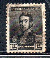 ARGENTINA 1896 1897 JOSE DE SAN MARTIN 1.20p USED USADO OBLITERE' - Usati