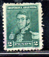 ARGENTINA 1896 1897 JOSE DE SAN MARTIN 2p USED USADO OBLITERE' - Used Stamps