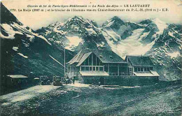 05 - Le Lautaret - La Meije Et Le Glacier De L'homme Vue Du Chalet-Restaurant Du PLM - Animée - Automobiles - Etat Coin  - Otros & Sin Clasificación