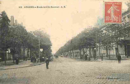 49 - Angers - Boulevard De Saumur - Animée - Oblitération Ronde De 1910 - CPA - Voir Scans Recto-Verso - Angers