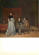 Art - Peinture - Gerard Ter Borch - Gezclschap In Intérieur - Un Groupe Dans Un Intérieur (le Conseil Paternel) - Rijksm - Peintures & Tableaux