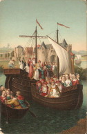 "Memling. Chase De Ste. Ursule. Depart Pour Cologne" Fine Art, Painting, Stengel Postcard # 29158 - Pintura & Cuadros