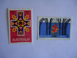 AUSTRALIA   MNH 2  STAMPS CHRISTMAS  1967 - Autres & Non Classés