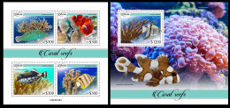 Liberia  2023 Coral Reefs. (439) OFFICIAL ISSUE - Marine Life