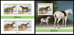 Liberia  2023 Horses. (442) OFFICIAL ISSUE - Paarden