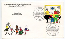 Germany, West 1990 FDC Scott B693a Dusseldorf '90 International Philatelic Exhibition Of Youth - 1981-1990