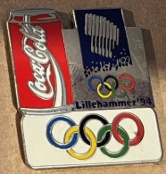 JEUX OLYMPIQUES - OLYMPICS GAMES - LILLEHAMMER '94 - COCA COLA - CANETTE - LOGO - ANNEAUX OLYMPIQUES - EGF - (20) - Jeux Olympiques