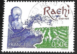 TIMBRE N° 3746   -  RACHI  -  OBLITERE  -  2005 - Used Stamps