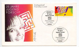 Germany, West 1990 FDC Scott 1597 Youth Science & Technology Competition 25th Anniversary - 1981-1990