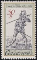 Czechoslovakia / Stamps (1983) 2622: Costumes Old Engravings, Jacob De Gheyn (1565-1629) "Soldier Body Guard Corps" - Kostüme