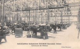 SURESNES (Hauts-de-Seine) - Automobiles Industriels Saurer - Intérieur De L'Usine - Ecrit 1912 (2 Scans) Sainte-Suzanne - Suresnes