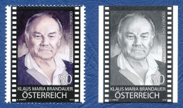 AUTRICHE Klaus Maria Brandauer 1timbre + Vignette Neufs**.  Cinéma, Film, Movie. - Cinema