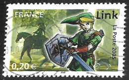 TIMBRE N° 3843   -   LINK  -  OBLITERE  -  2005 - Used Stamps