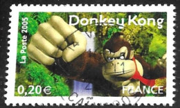 TIMBRE N° 3846   -   DONKEY KONG -  OBLITERE  -  2005 - Gebraucht