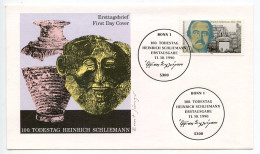 Germany 1990 FDC Scott 1615 Archaeologist Heinrich Schliemann - 1981-1990