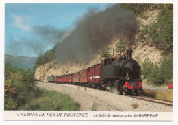 TRAIN À VAPEUR - GARE DE PUGET- THÉNIERS - LOCOMOTIVE HENSHEL TYPE 120+030 T DE 1923 - Trains