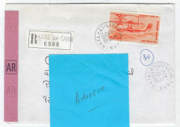 Lettre Recommandée Avec AR De LISLE SUR TARN Pour Montauban - PA Cams 53 N°58 - 1961-....