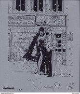 FRANCQ : Exlibris Sur Calque Librairie ESPACE BD (ns) (le Couple) - Künstler D - F