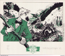 DUQUESNOY : Exlibris Librairie MULTIBD Pour EDMUND BELL En 1993 (ns) - Ilustradores D - F