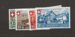 1945 MNH Switzerland Mi 460-63 Postfris** - Ungebraucht