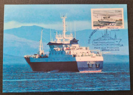 TAAF, T Numéro 759 Oblitéré De Kerguelen Le 3/12/2015 Sur Carte. - Covers & Documents