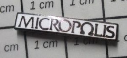 511B Pin's Pins / Beau Et Rare / INFORMATIQUE / MICROPOLIS - Informática