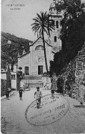 Portofino (Genova) - Chiesa Con Bambini In Primo Piano - Timbro Hotel Continental Santa Margherita - Genova