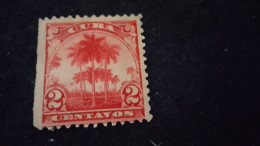 CUBA- I--1910-30  2  C.    DAMGASIZ NOT GOM - Gebraucht