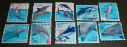 Nippon - Japan - 2019 - Michel 9723 Tm 9732 - Gebruikt - Used - Sea Life 3 - Dauphins - Dolfijn - Dolphin - Oblitérés