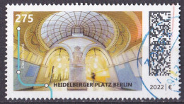 (3674) BRD 2022 U-Bahn Station Heidelberger Platz Berlin O/used (A5-1) - Gebraucht