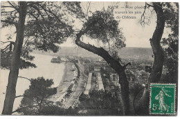 L150C0858 - Nice - Vue Générale à Travers Les Pins Du Château - Multi-vues, Vues Panoramiques