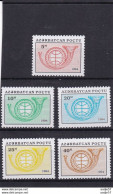 Azerbajan (Azerbaijan Azerbaïdjan) 1994. Definitive Issue.Posthorn. Mi# 148-152. MNH** - Azerbaiján