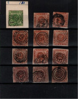 ! Lot Of 106 Stamps + 1 Cover From 1868, Denmark, Danmark, Dänemark - Usati