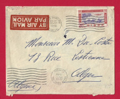 !!! SÉNÉGAL, LETTRE PAR AVION DE DAKAR POUR ALGER, ALGÉRIE DE 1948 - Poste Aérienne