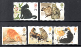 *** UK, GB, Great Britain, MNH, 1995, Michel 1544 - 1548, Fauna, Pet, Cats - Unused Stamps