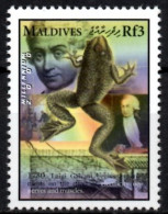 MALDIVES - 1v - MNH - Luigi Galvani - Physics - Animal Electricity - Frog - Frogs - Biology - Science - Italy - Italia - Elettricità