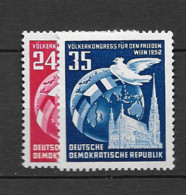 1952 MNH DDR Mi 320-21 Postfris** - Ungebraucht