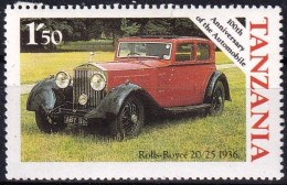 Timbre-poste Gommé Dentelé Neuf** - Centenaire De L'automobile Rolls-Royce  - N° 267(Yvert)  - Tanzanie 1986 - Tanzanie (1964-...)