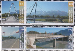 Liechtenstein 1703-1706 Couples (complete Issue) Unmounted Mint / Never Hinged 2014 Bridges - Ungebraucht