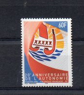 POLYNESIE  2004 - N° 722 ** 20ème ANNIV. AUTONOMIE - DRAPEAU - Unused Stamps