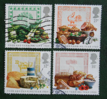 FOOD FARMING YEAR Meat Bread Cheese Mi 1194-1197 1989 Used Gebruikt Oblitere ENGLAND GRANDE-BRETAGNE GB GREAT BRITAIN - Used Stamps