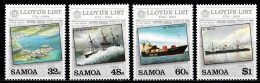 1984 Samoa Press 250th Of The 1st Edition Of The “Lioyd List” Set MNH** Tr145 - Unused Stamps