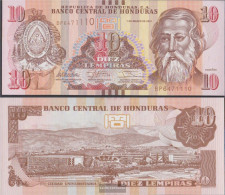 Honduras Pick-number: 99a Uncirculated 2012 10 Lempiras - Honduras